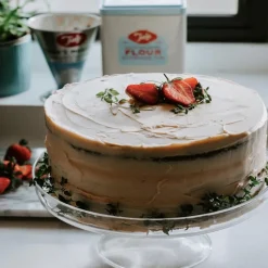 Bakeform løs bunn 18 cm svart