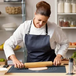 Bakematte med mål 45x60 cm silikon grå