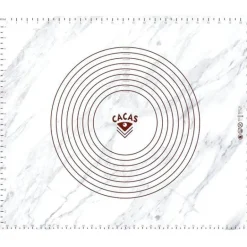 Bakematte silikon marmor 50x60 cm