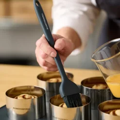 Bakepensel 27 cm grå silikon