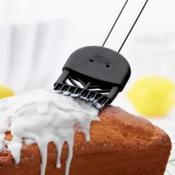 Bakepensel stål/svart 26 cm