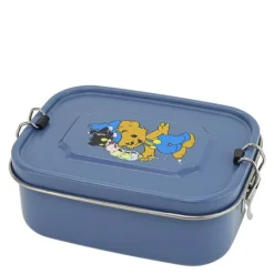 Bamse matboks metall 18x13,5 cm petrolblå