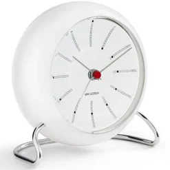 Bankers vekkeklokke hvit