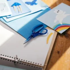 Barnesaks venstre 8+ år 15 cm flerfarget blå