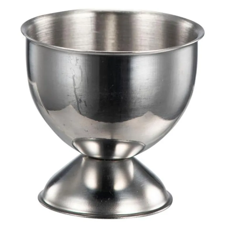 Basis eggeglass 4,5 cm børstet stål