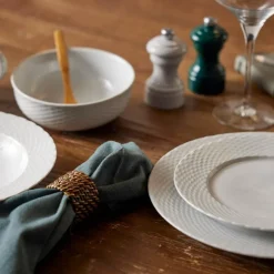 Basket tallerken 22 cm hvit