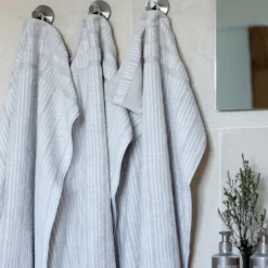 Bath Collection gjestehåndkle 40x60 cm sett med 2 stk sand beige stripes