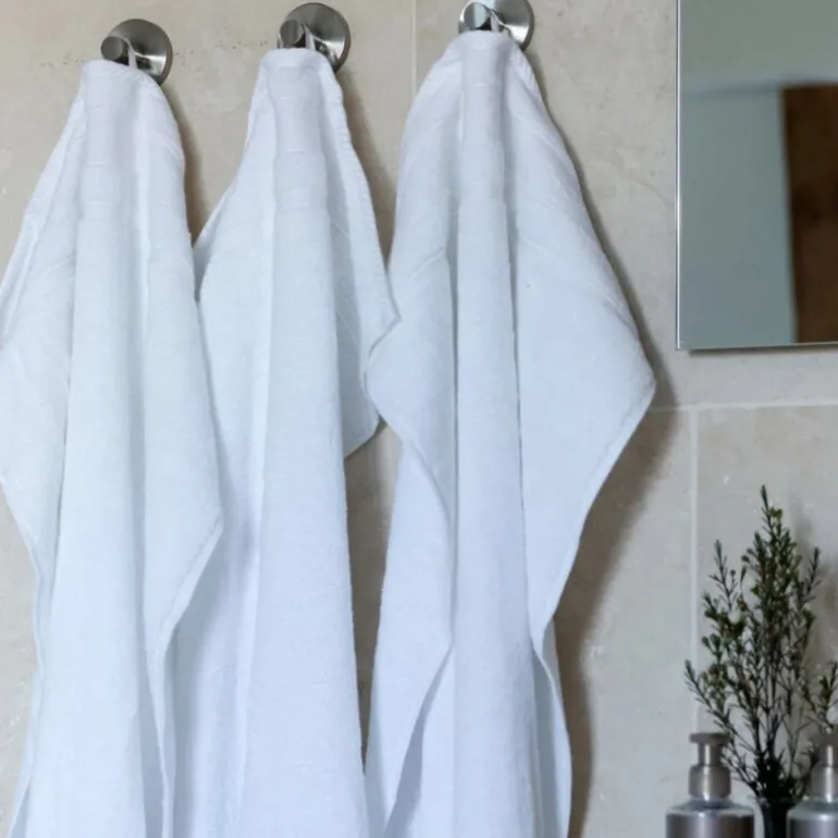 Bath Collection gjestehåndkle 40x60 cm 2 stk white cotton