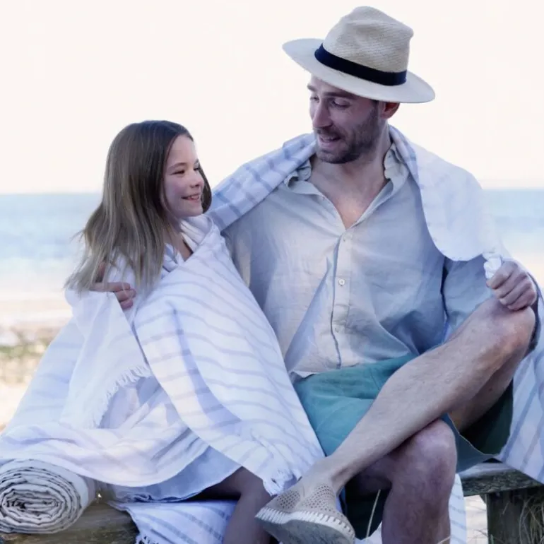 Bath Collection hamam håndkle 80x180 cm sand beige stripes