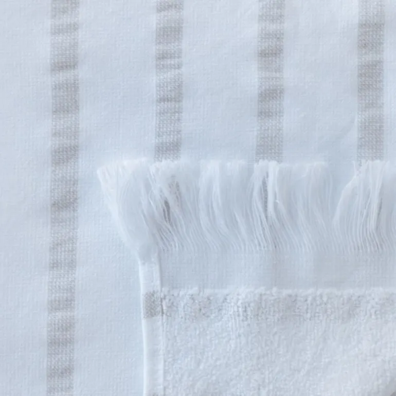 Bath Collection hamam håndkle 80x180 cm sand beige stripes