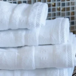 Bath Collection håndkle 70x140 cm white