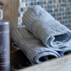 Bath Collection vaskeklut 30x30 cm 4 stk sand beige stripes