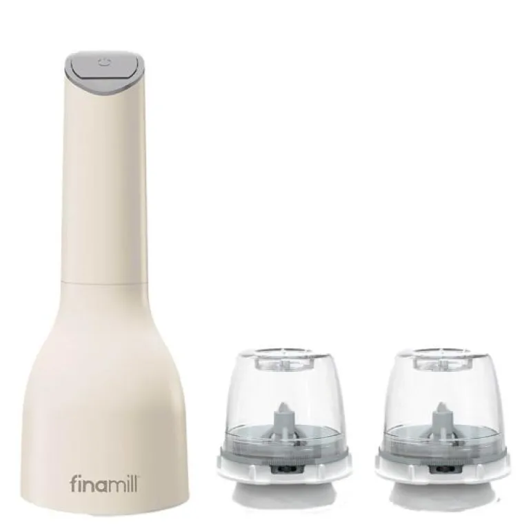 Batteridrevet krydderkvern m/2 finapod 23 cm soft cream