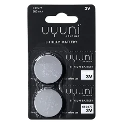 Batterier CR2477 2 stk sølv