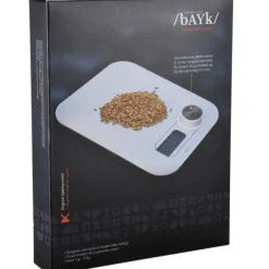 bAYk digital kjøkkenvekt dynamo hvit