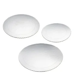 bAYk kakefat sett 3 deler 20/25/30 cm sølv