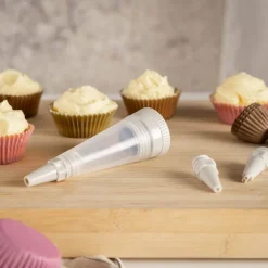 BAYk kremsprøyte m/3 munnstykker grå