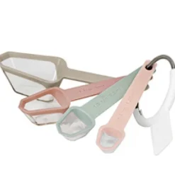 bAYk måleskje 4 stk 1,25-15 ml dus pastell