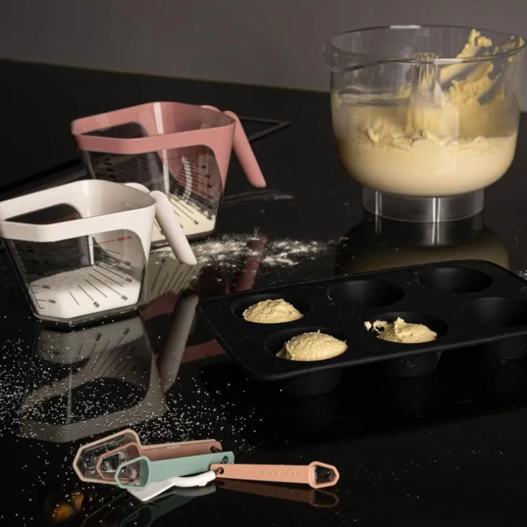 bAYk måleskje 4 stk 1,25-15 ml dus pastell