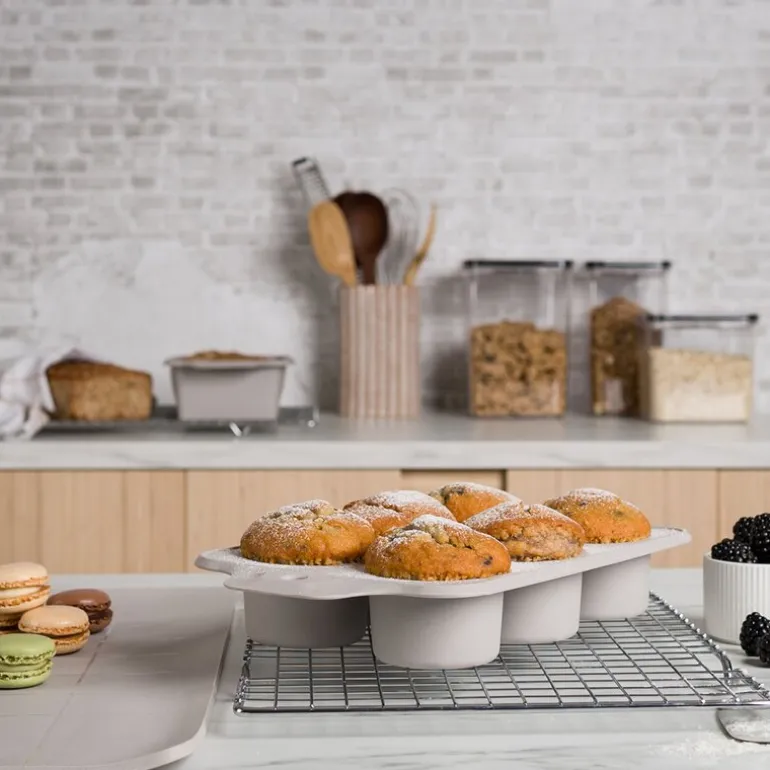 Bayk muffinsform 6 rom 0,9L sand