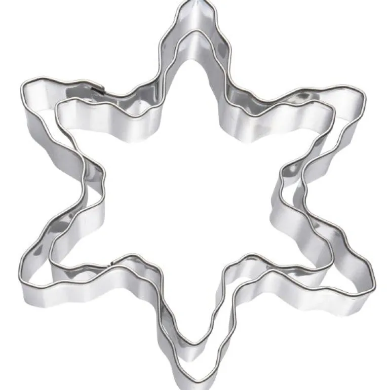 bAYk pepperkakeform 2 stk stjerne sølv