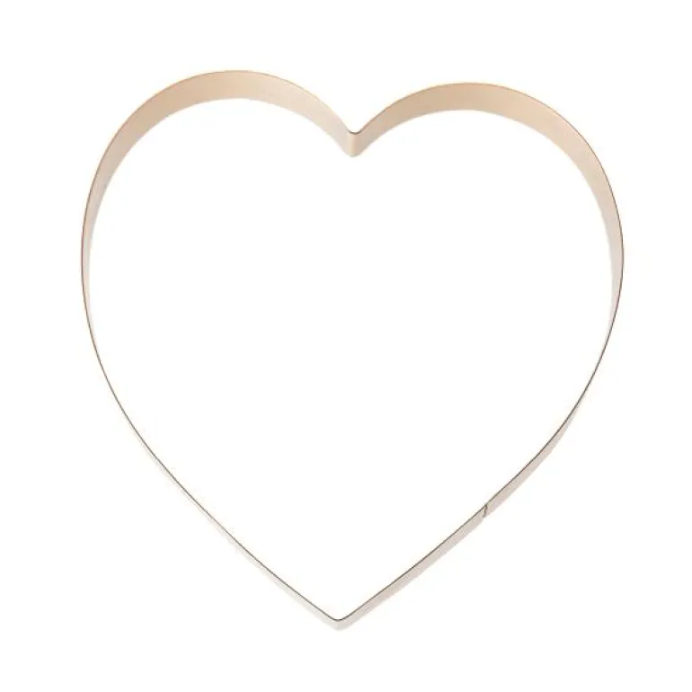 bAYk pepperkakeform hjerte 15 cm kobber