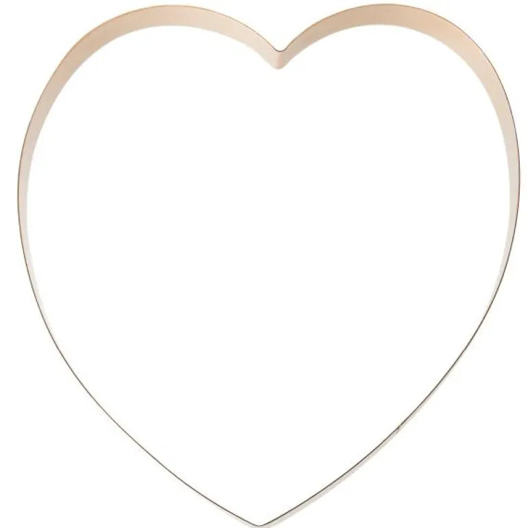 bAYk pepperkakeform hjerte 18 cm kobber