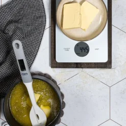 bAYk slikkepott m/termometer 30 cm hvit/grå