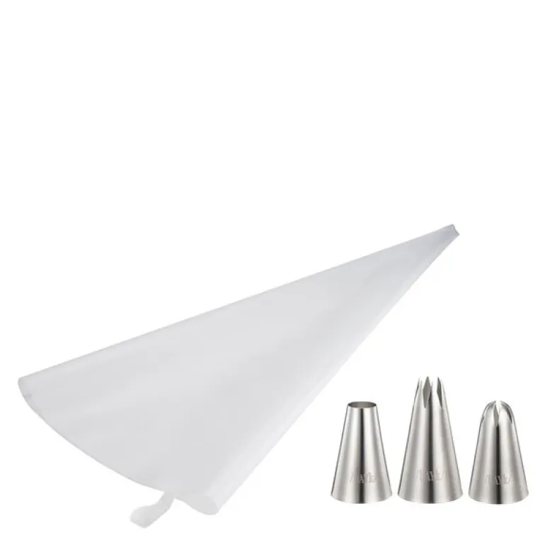 bAYk sprøytepose m/tipper 4 stk hvit