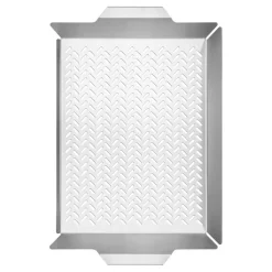 BBQ by Hellstrøm grillbrett 48x32 cm børstet stål