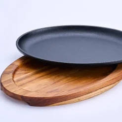 BBQ by Hellstrøm støpejernspanne 18x27 cm svart