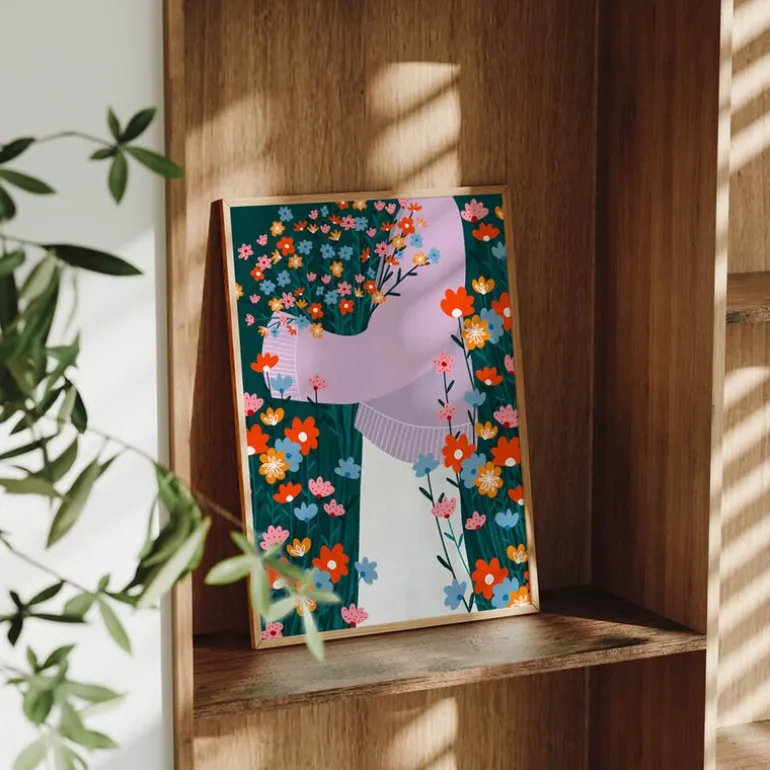 Bea Muller poster 30x40 cm wildflower garden