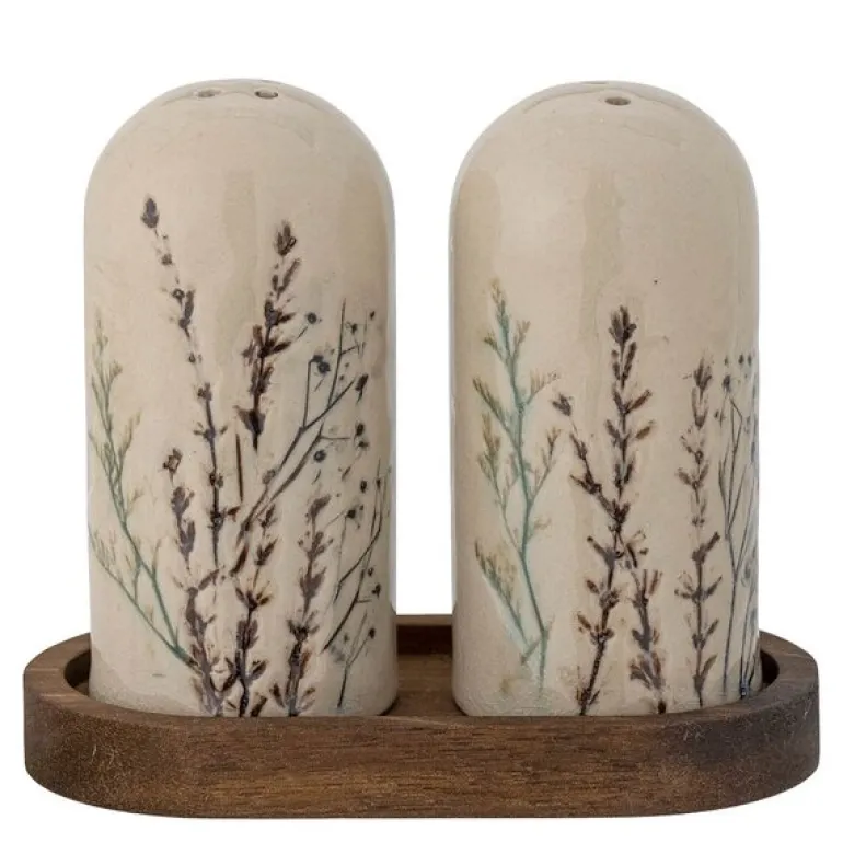 Bea salt- og pepperbøsse 11 cm natur