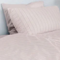 Bedding Collection dynetrekk 140x220+63x60 cm powder rose stripes