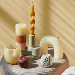 Bend lys 14,5 cm moonlight haze