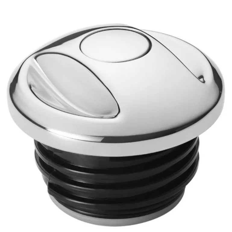 Bernadotte lokk m/trykknapp blank