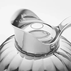 Bernadotte lokk m/trykknapp blank