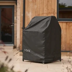 Beskyttelsestrekk til pizzaovn og bord stor svart