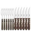 Biffbestikk 12 deler tre/stål