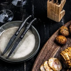 Biffkniver 23 cm 6 stk stonewash