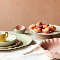 Big Love kakefat 31x10 cm hvit/rosa