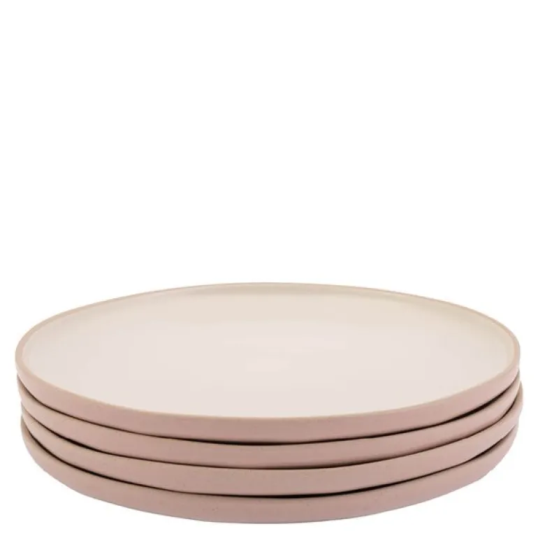 Big Love tallerken 27 cm 4 stk rosa