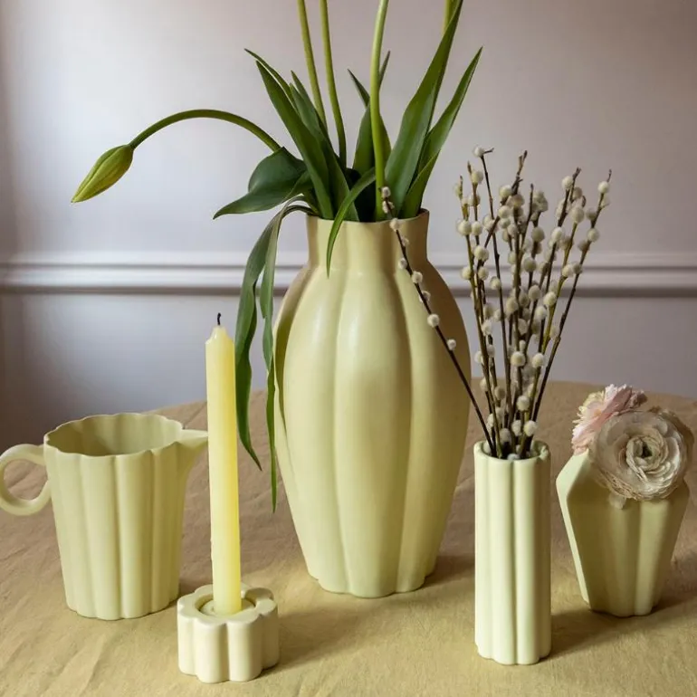 Birgit vase 14 cm pale yellow