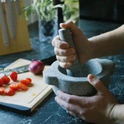 Birkedal morter 22x12 cm granitt