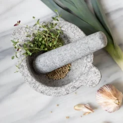 Birkedal morter 22x12 cm granitt