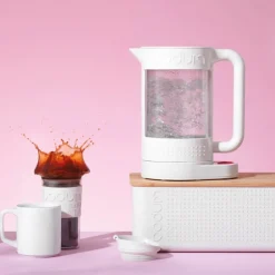 Bistro brødboks m/skjærefjøl hvit