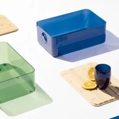 Bistro brødboks 36,5x23,5 cm blå