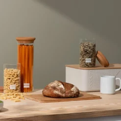 Bistro lokk til liten Ø19,5 cm brødboks natur