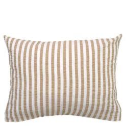 Bæk&Bølge Lines putetrekk 70x50 cm sand/hvit