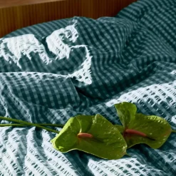 Bæk&Bølge putetrekk 60x50 cm grønn/lys blå